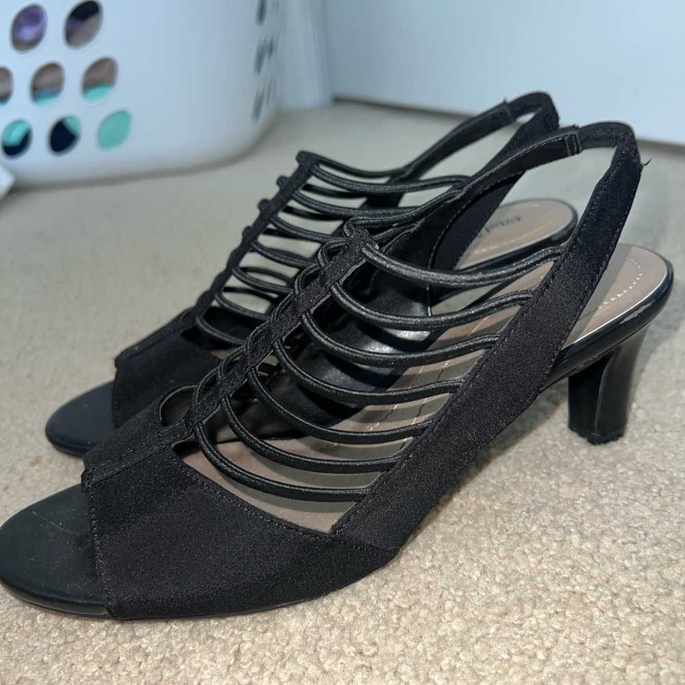East5th Black Heels, Size 6.5 Women’s